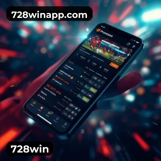 Aplicativo móvel 728win para iOS e Android